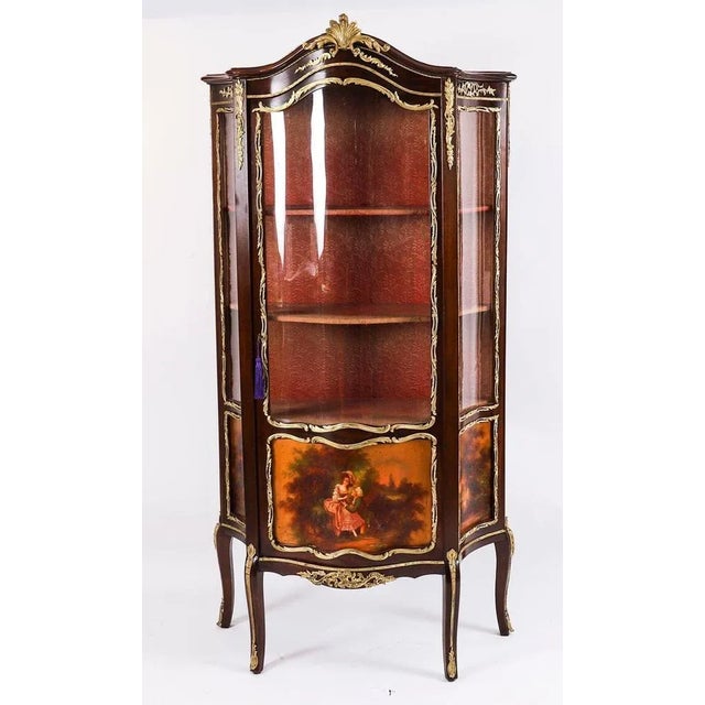 Antique 19th Century French Vitrine Display Cabinets by Vernis Martin For Sale - Image 5 of 18