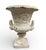 Neoclassical Vintage Neoclassical Cast Iron Garden Urn With Ram's Head Handles For Sale - Image 3 of 5