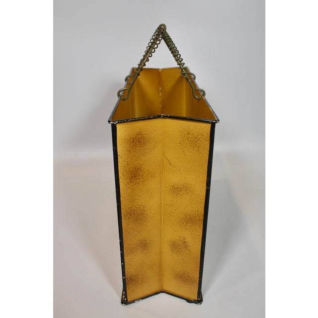 Metal Vintage Mid Century Modern Purse Magazine Holder For Sale - Image 7 of 10