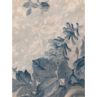 Ralph Lauren Blue and White Floral Fabric- 2 Yards For Sale