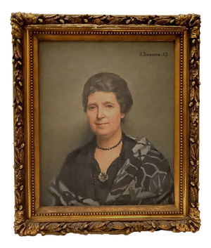 Albert Dequene, Portrait of a Woman, 20th Century, Oil on Canvas, Framed