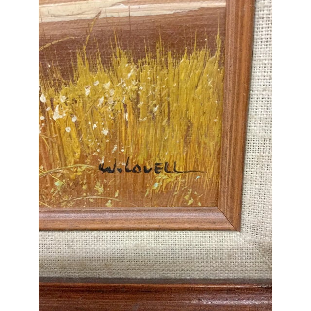 Mid Century Modern Original Oil Painting For Sale - Image 10 of 12