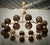 Art Deco Round Art Glass and Brass Chandelier, 2000 For Sale - Image 6 of 10
