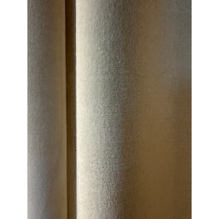 The Shade Store Ripple Fold Velvet Drapery Panel - "Velvet Cream", Blackout Lined - 110"w X 94"h For Sale