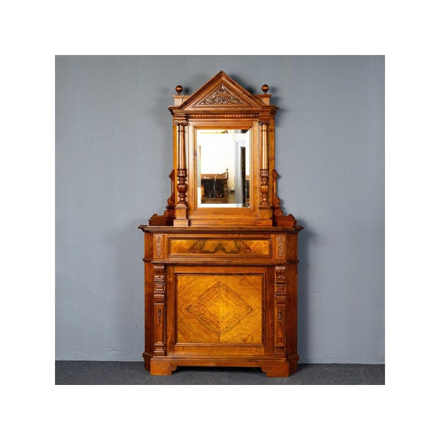 Wilhelminian Pine Mirror Cupboard For Sale - Image 18 of 18