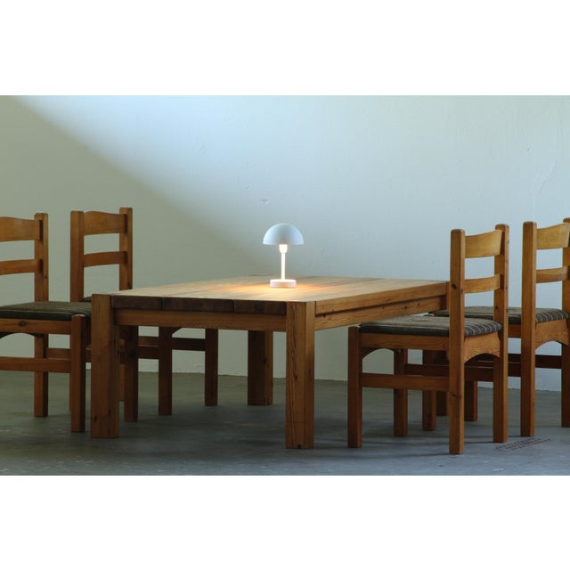 1980s Danish Chunky Pine Wood Coffee Table, 1970 For Sale - Image 5 of 18