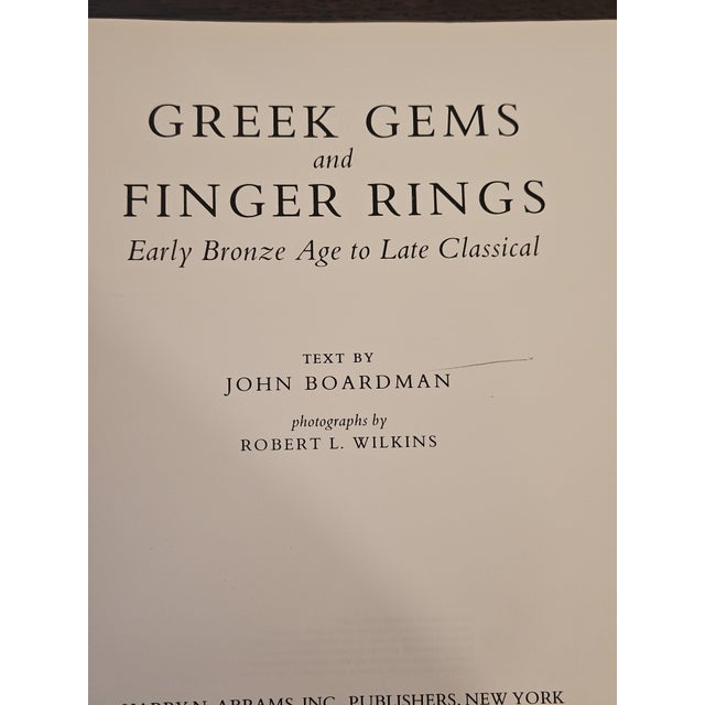 Mediterranean 1970s Greek Gems & Finger Rings Art Book John Boardman Early Bronze Age to Late Classical Coffee Table Book For Sale - Image 3 of 11