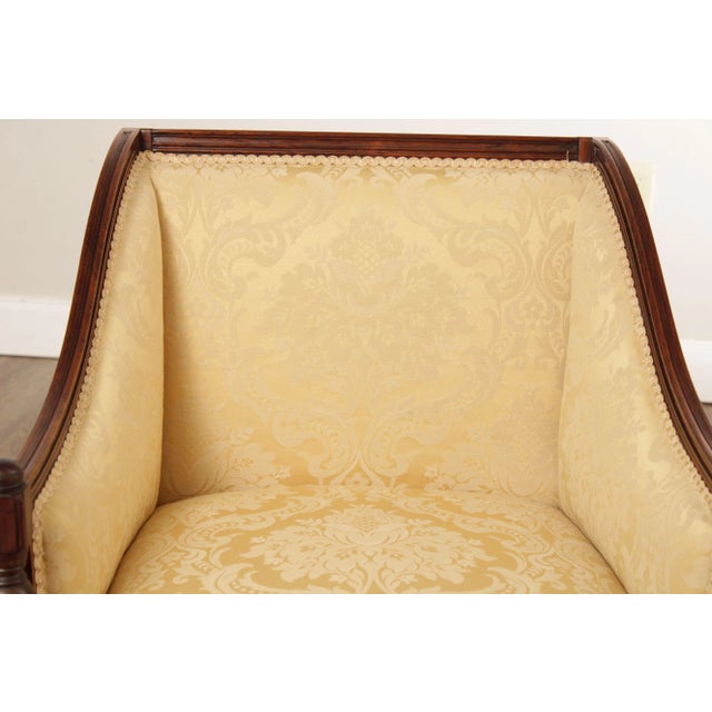 Antique 19th C. English Rosewood Pair of Club Arm Chairs For Sale - Image 11 of 13