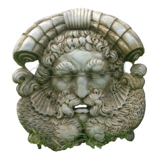 Unknown, Neptune Mask, 19th Century, Marble For Sale