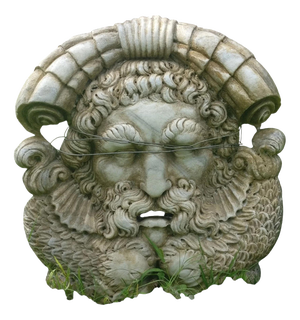 Unknown, Neptune Mask, 19th Century, Marble
