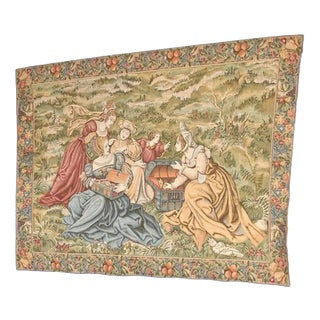 20th Century Jacquard Tapestry with Wealth Motif For Sale