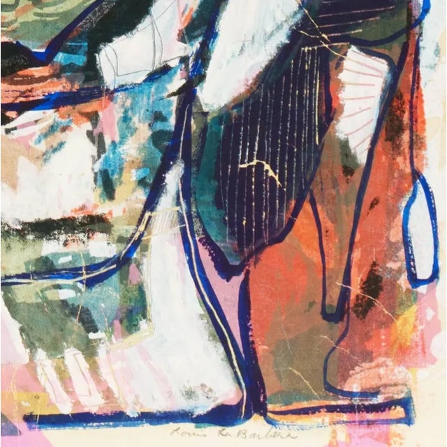 Signed lower right, "Louis La Barbera" (American, 1914-2007) and tilted lower left, "Mother and Child". Louis La Barbera...