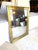 French 20th Century French Brass Bistro Wall Mirror For Sale - Image 3 of 13