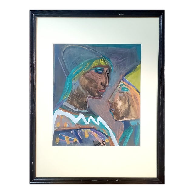 Double Portrait of Performers by Josef Presser (1909-1967) For Sale