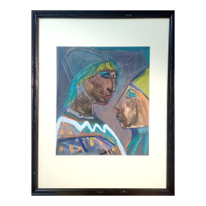 Double Portrait of Performers by Josef Presser (1909-1967)