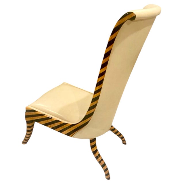 Rose Tarlow Grisaille Leather Chair For Sale In New York - Image 6 of 9