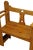 Narrow Arts & Crafts Oak Bench, 1900s For Sale - Image 6 of 9