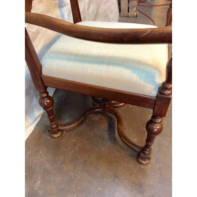 Wood Late 19th Century French Ladderback Armchair For Sale - Image 7 of 12