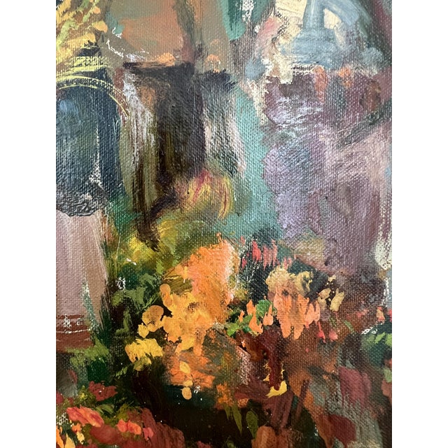 Kazimier Rubolowski, Place du Molard et son Marché aux Fleurs, Oil on Panel, Framed For Sale - Image 8 of 16