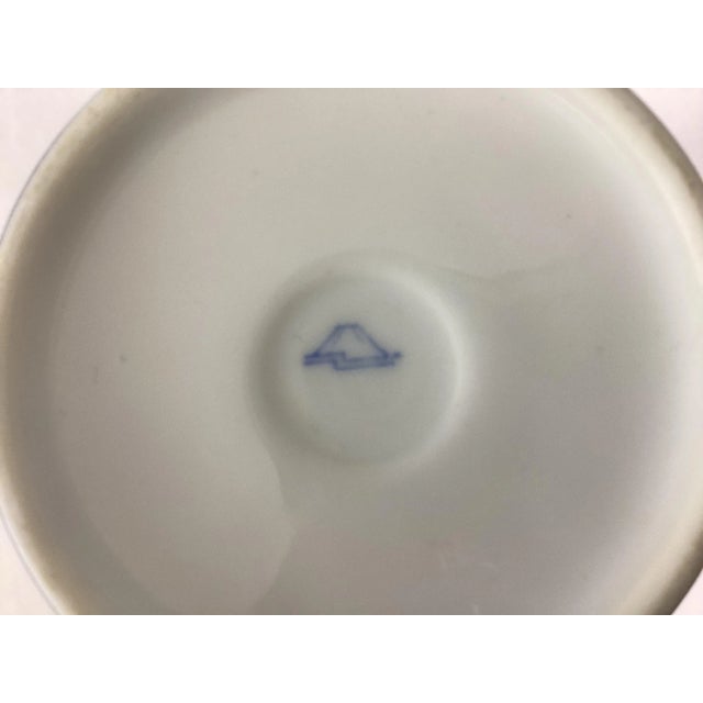 1950s Fukagawa Japanese Cobalt Vase With Gold Rim For Sale - Image 6 of 6