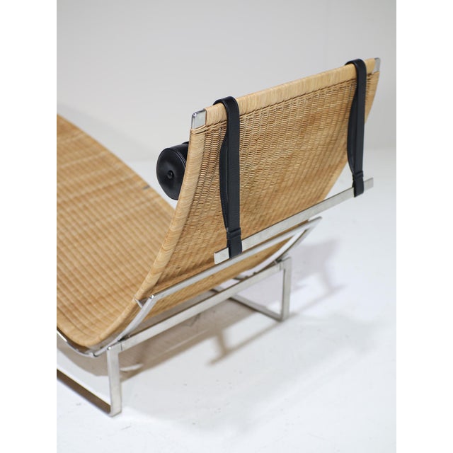 Black PK24 Lounge Chair in Rattan by Poul Kjaerholm for Fritz Hansen, 1988 For Sale - Image 8 of 14
