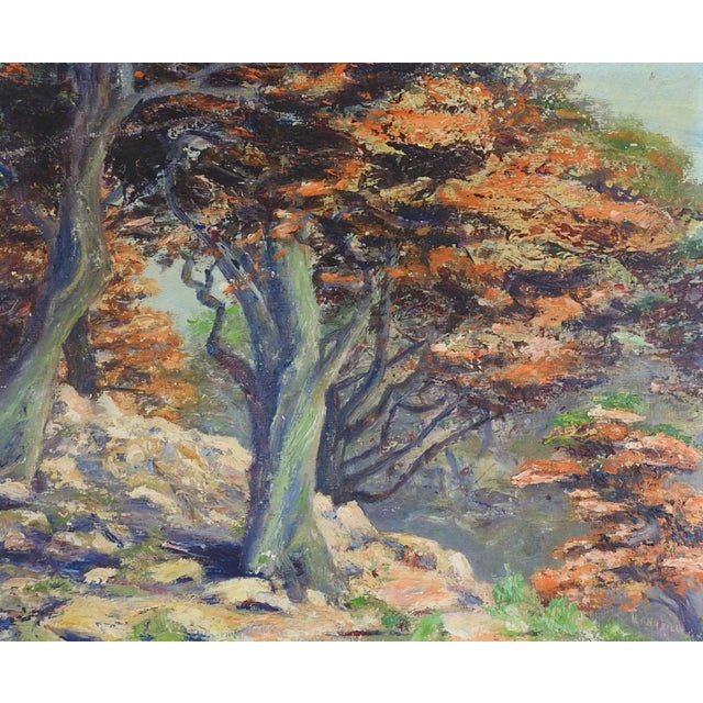 Early 20th Century Vintage California Impressionist Landscape Painting For Sale - Image 5 of 5
