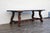 Farmhouse Antique Spanish Revival Solid Wood Trestle Dining Table, Mid 20th Century For Sale - Image 3 of 18