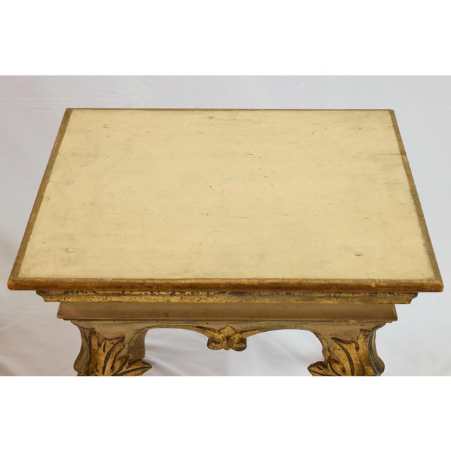 Early 20th Century Venetian Gilded Baroque Side Table For Sale - Image 5 of 12