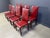 Red Leather Dining Chairs from Roche Bobois, France, 1980s, Set of 8 For Sale - Image 6 of 14