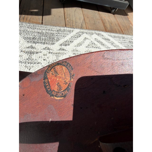 Gothic Michigan Chair Company, Grand Rapids, MI - Antique North Wind Arm Chair - "Green Man" Circa 1890s to Early 1900s For Sale - Image 3 of 7