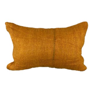 16 x 24 Hemp Pillow Turkish Cushion Natural Orange Pillow Cushion Cover For Sale