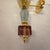 Metal 1990s Pair of Blue and Purple, Mid-Century Modern, Murano Glass Sconces For Sale - Image 7 of 10