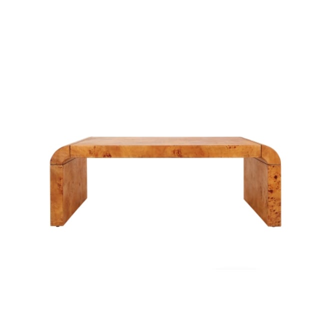 Make a bold statement showcasing the stunning natural beauty of curled burl wood. Each piece features intricate, unique...