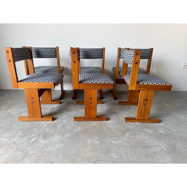 Wood 1970s Mid-Century Modern Dining Chairs by Paul H. Poulsen for Gangso Møbler – Set of Six/ Sold For Sale - Image 7 of 12