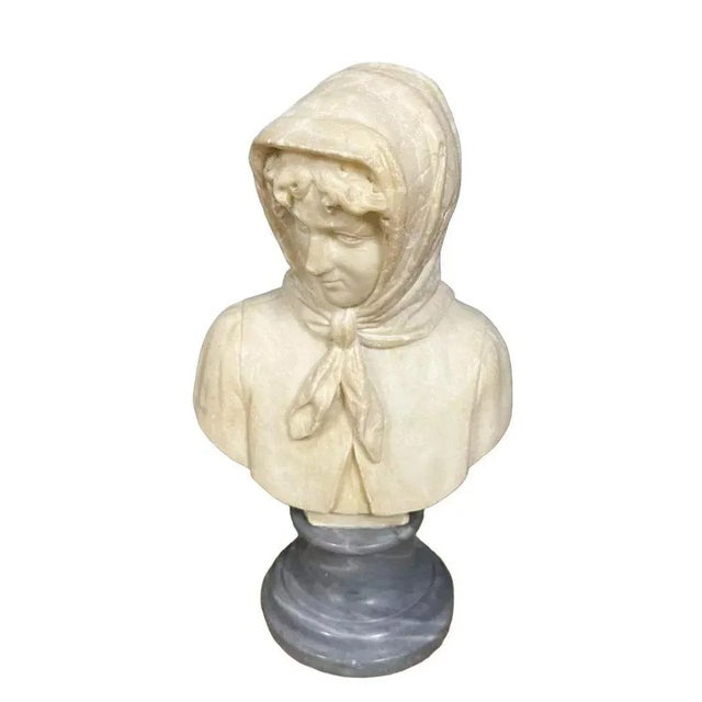 Italian Sculpture in Alabaster and Marble, 1900s For Sale - Image 5 of 7