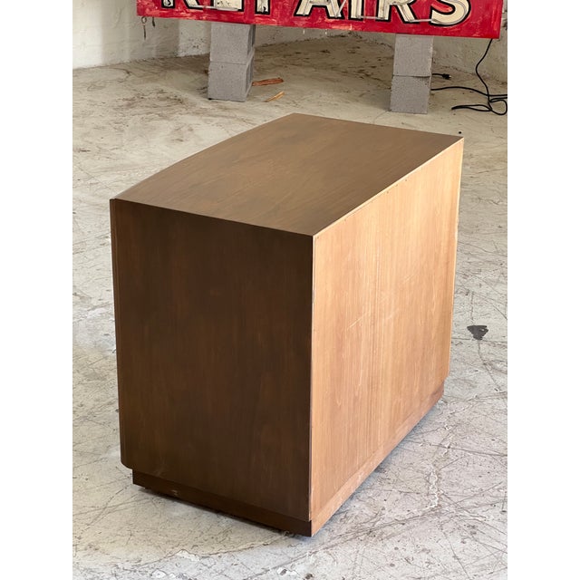 Mid-Century Modern Vintage Walnut Widdicomb Style Chest of Drawers For Sale - Image 3 of 4