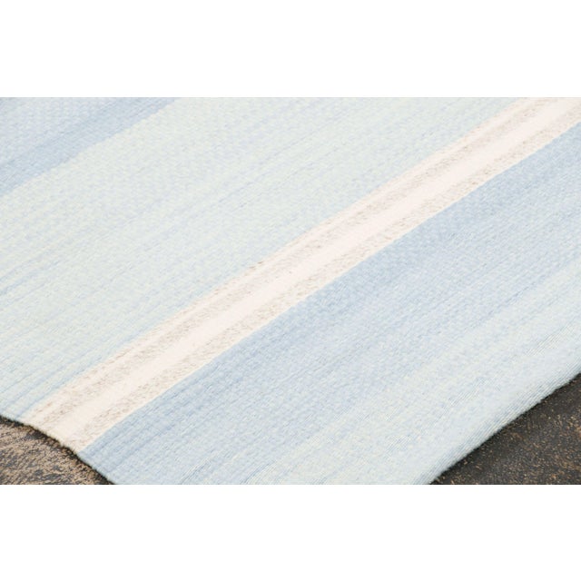 Traditional Vintage Panelled Kilim Wool Rug With Stripes in Beige by Rug & Kilim, 1950-1959 For Sale - Image 3 of 9