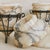 Vintage French Alabaster Vase with Wrought-Iron Stand - 2 Available For Sale - Image 4 of 10