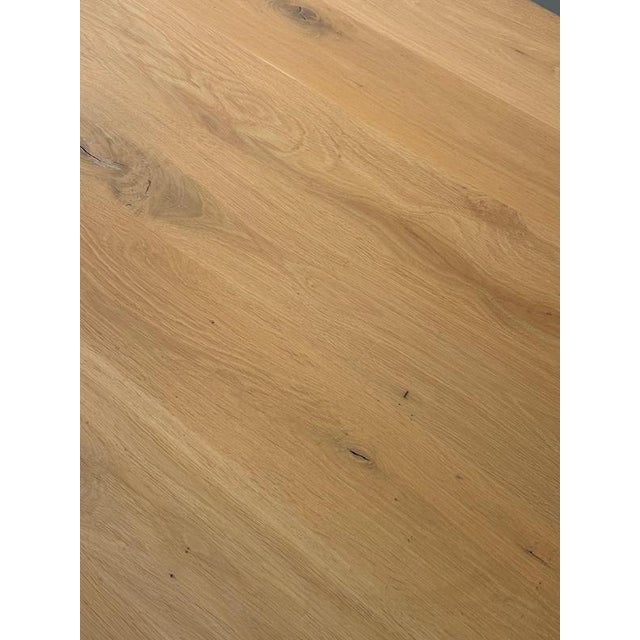 Structural Dining Table in Oak For Sale - Image 10 of 11