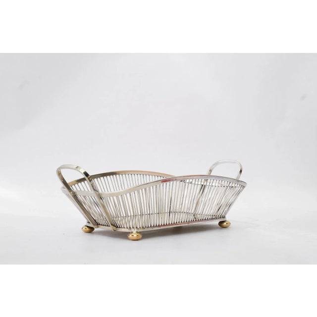 Art Deco Bread Basket Alpaca, 1920s For Sale - Image 6 of 10