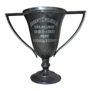 Share Antique 1902-21 Silverplate Engraved Bethesda Me Church Treasurer Trophy Award