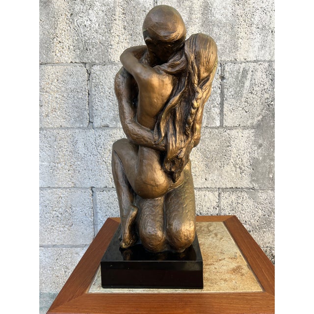 Austin Productions 1960's Austin Production "Loving Touch" Signed Brutalist Sculpture.Signed by the Artist. For Sale - Image 4 of 18