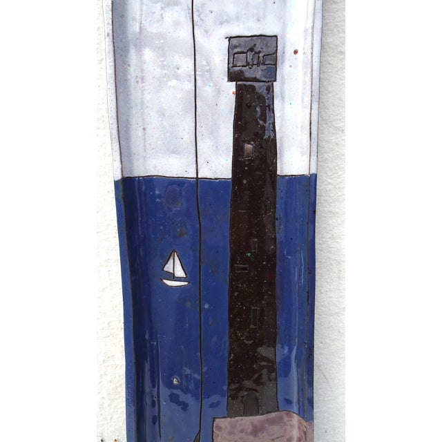 Ceramic Wall Art Plaque from Pierre Oosterlinck, 1960s For Sale - Image 11 of 12