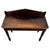 19th Century English Antique Oak Side Table with Gallery Back For Sale - Image 3 of 11