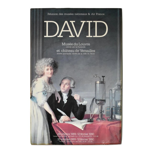 Vintage French Musée Du Louvre David Museum Poster For Sale