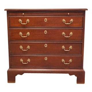 White of Mebane Sold Mahogany Traditional Style 32" Chairside Chest / Nightstand W. Pull Out Tray 505-62 For Sale