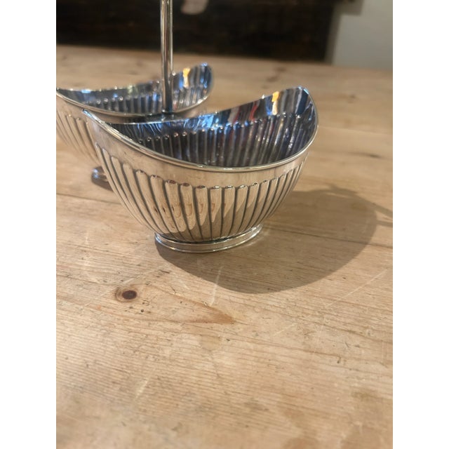 Victorian Silverplate Double Condiment Server by Elkington & Co., c.1892 For Sale In San Francisco - Image 6 of 7