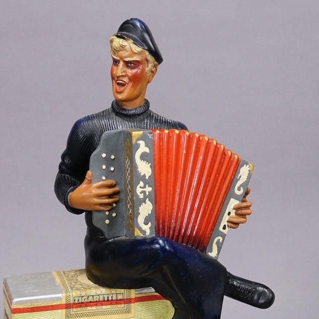 Vintage Gold Dollar Cigarettes Advertising Sculpture 1950s This old BAT (British American Tobacco) advertising figure made...