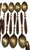 Wood 1980s Lord Nelson Marco Polo Bronze and Rosewood Flatware - 50 pcs For Sale - Image 7 of 12