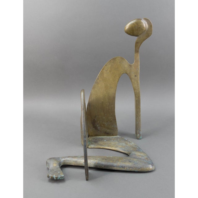 Mid 20th Century Mid 20th Century Arleen Eichengreen & Nancy Gensburg Signed Abstract Reclining Figure Sculpture Numbered 5/12 For Sale - Image 5 of 8